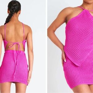 Missy empire pink knitted set